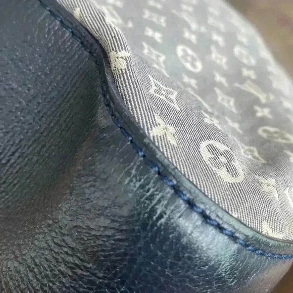 Authentic Louis Vuitton Rendezvous PM Tote Purse Bag Monogram IDYLLE Blue/Gray - Picture 15 of 16